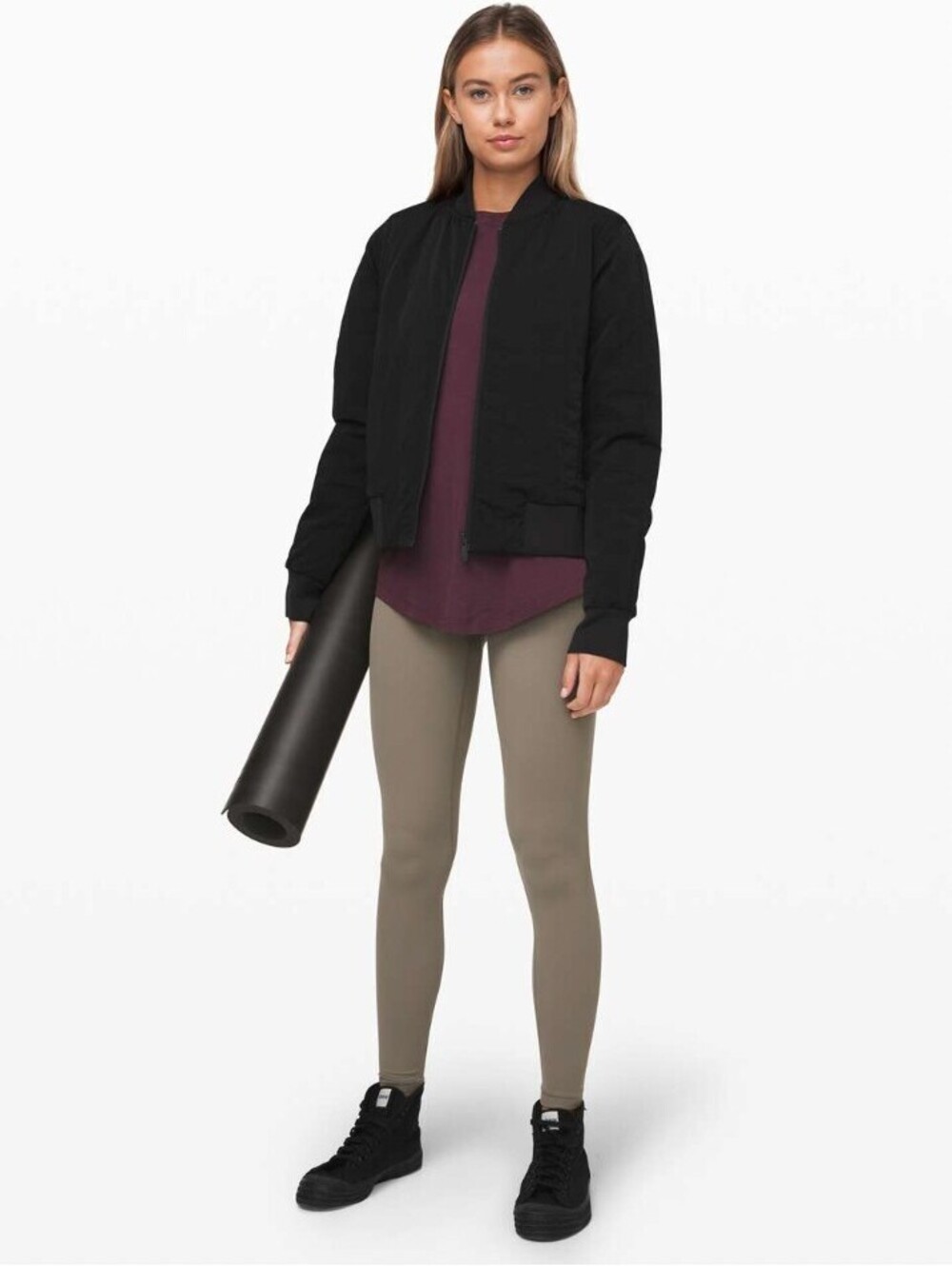 Lululemon Women's Black Non-Stop Bomber *Reversible - Size - 8
